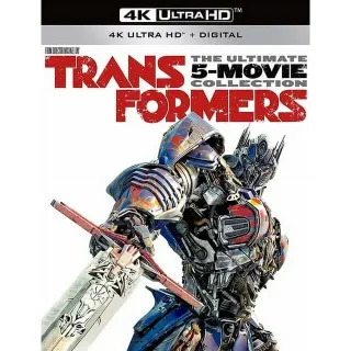 Transformers 5-Movie Bundle 4K Vudu Code