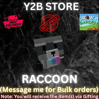 GROW A GARDEN RACCOON