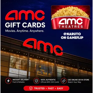 $4.80 AMC THEATRES GIFT CARD | 4X BUNDLE - WITH PIN