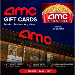 $50.09 USD AMC Theatres Giftcard