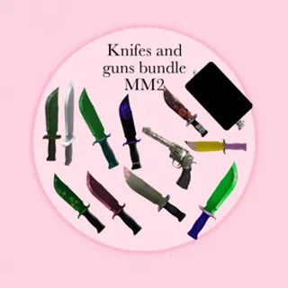 mm2 knifes & gun bundle