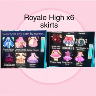 Royale high x6 skirts