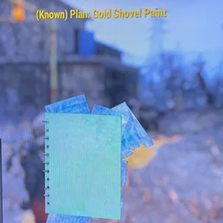 gold shovel paint