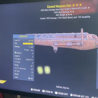 cursed harpoon gun