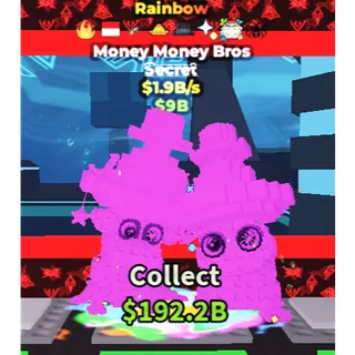 1.9 B/s ⭐STACKED Rainbow Money Money Bros⭐Instant Delivery ✅Cheap 👤Pending193