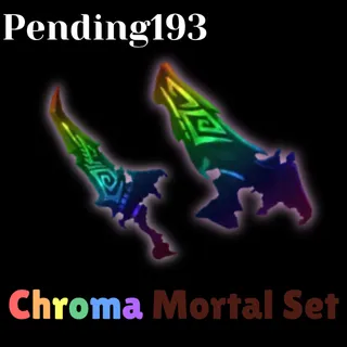MM2 ⭐Chroma Mortal Set⭐Fast Delivery ✅Cheap 👤Pending193