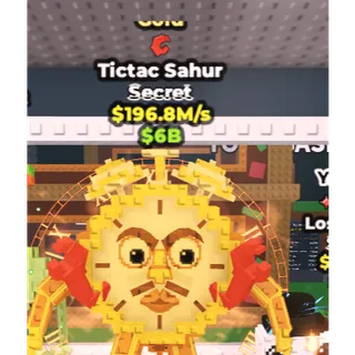 196.8 m/s⭐Tictac Sahur⭐Instant Delivery ✅Cheap