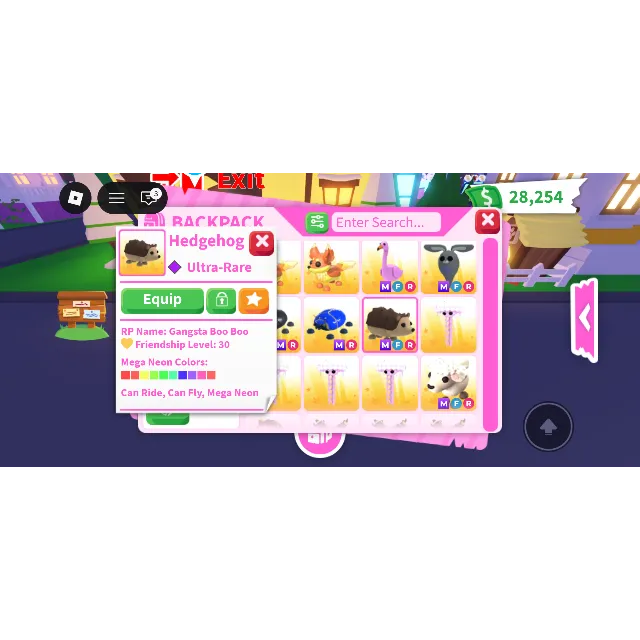 MFR HEDGEHOG - Adopt Me Game Item - Gameflip