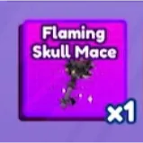 Flaming Skull Mace