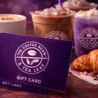 $45.75 COFFEE BEAN &TEA LEAF  GIFT CARD WITH PIN 