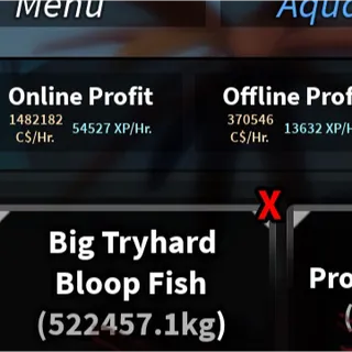 Aquarium 1.48M C$ & 54k XP/Hr - Fisch