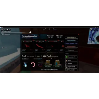 aquarium- fisch 1.4m money / 36k