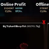 Aquarium 1.5mC$ & 66k XP/Hr - Fisch