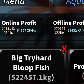 Aquarium 1.48M C$ & 54k XP/Hr - Fisch