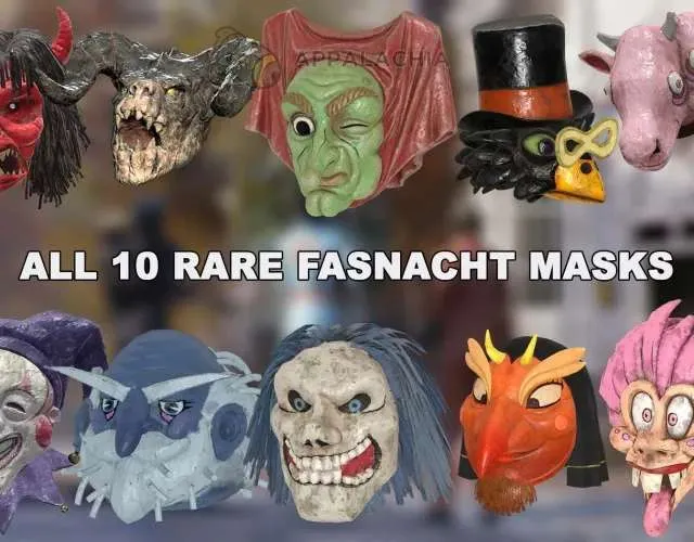 FASNACHT MASK SET ALL 10 - Fallout 76 ゲームアイテム - Gameflip