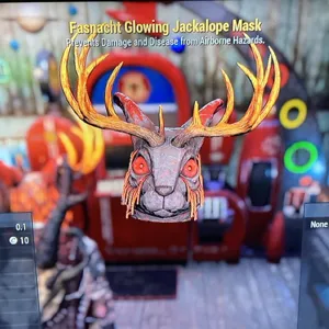 Glowing Jackalope Mask