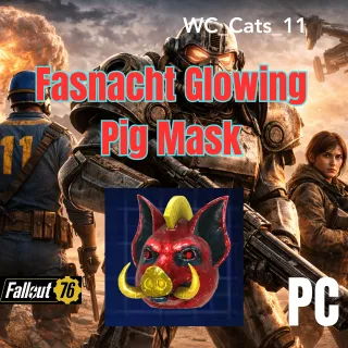 Fasnacht Glowing Pig Mask