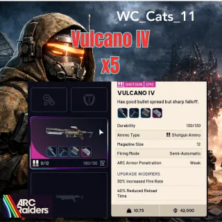 Vulcano IV x5 - With Attachments
