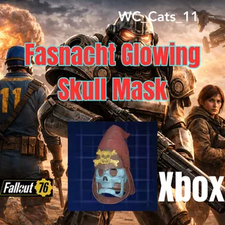 Fasnacht Glowing Skull Mask