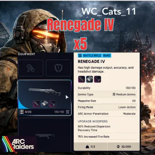 Renegade IV x5 - With Attachments