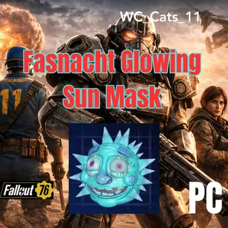 Fasnacht Glowing Sun Mask