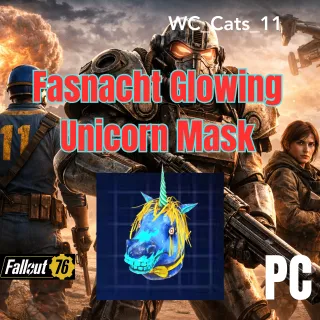 Fasnacht Glowing Unicorn Mask