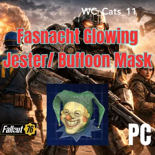 Fasnacht Glowing Buffoon / Jester Mask