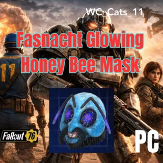 Fasnacht Glowing Honey Bee Mask