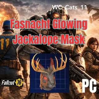 Fasnacht Glowing Jackalope Mask