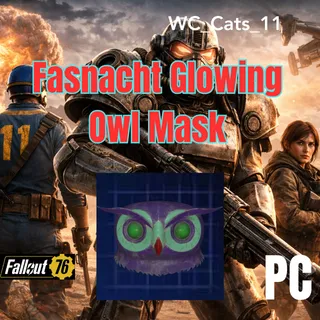 Fasnacht Glowing Owl Mask