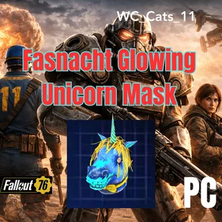 Fasnacht Glowing Unicorn Mask