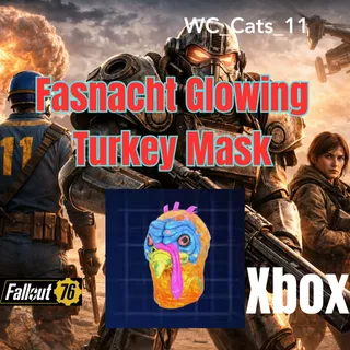 Fasnacht Glowing Turkey Mask