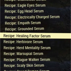 all 19 serum recipes