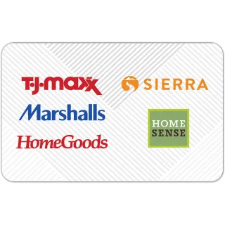 $15.00 USD T.J. Maxx Multi- Brand eGift Card