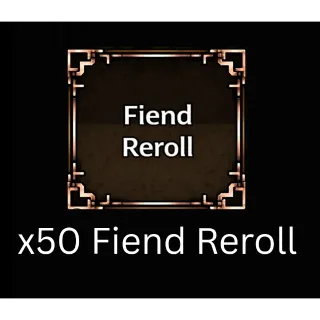 Devil Hunter - 50 Fiend Rerolls