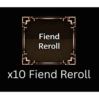 Devil Hunter - 10 Fiend rerolls