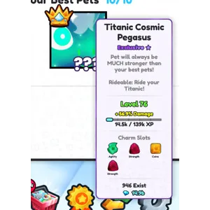 Titanic Cosmic Pegasus | Pet Simulator 99 | PS99