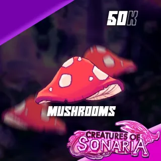 50K Mushrooms | Creatures Of Sonaria | CoS