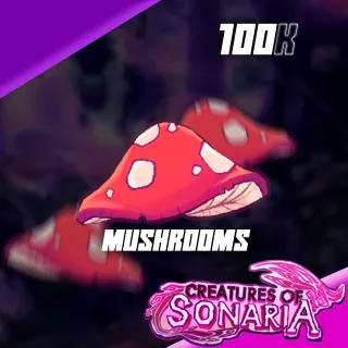 100K Mushrooms Creature Of Sonaria | CoS