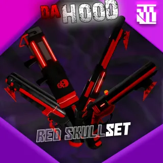 Red Skull Set Da Hood 