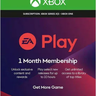 EA Play 1 Month Subscription Xbox Series X|S, Xbox One [Digital Code]