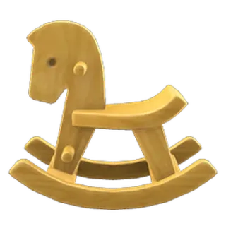 Natural Rocking Horse: Animal Crossing