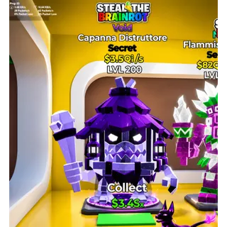 "Money maker" 3.5 Qi/s Capanna Distruttore LVL 200 Steal The Brainrot