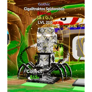 "MONEY MAKER" 8.1 Qi/s LVL 210  Fortnite Steal The Brainrot Gothic Gigalitraktos Spidorobos