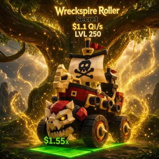 "NEW" 1.1 QI LVL 250 Steal Brainrot Wreckspire Roller Secret