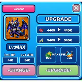 MAXED Bahamut 440K HP 540K ATK Brainrot