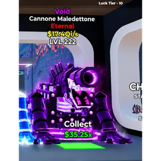 Cannone Maledettone Void Eternal 17.4 Qi/s LVL 222 Steal the Brainrot