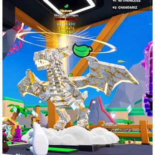 MAXED 1.3 No/s Heaven Skeleton Dragon LVL 200 Fish for Brainrot Rare