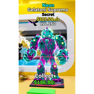  LVL 160 -$317.5 Qa/s Gelatoni Supremo  Steal the Brainrot