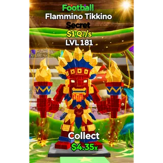 🔥 LVL 181 $1 Qi/s Flammino Tikkino  Steal the Brainrot